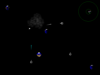 Decaying Orbit - Early programmer art